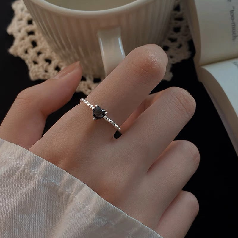 Zirconia Heart Ring