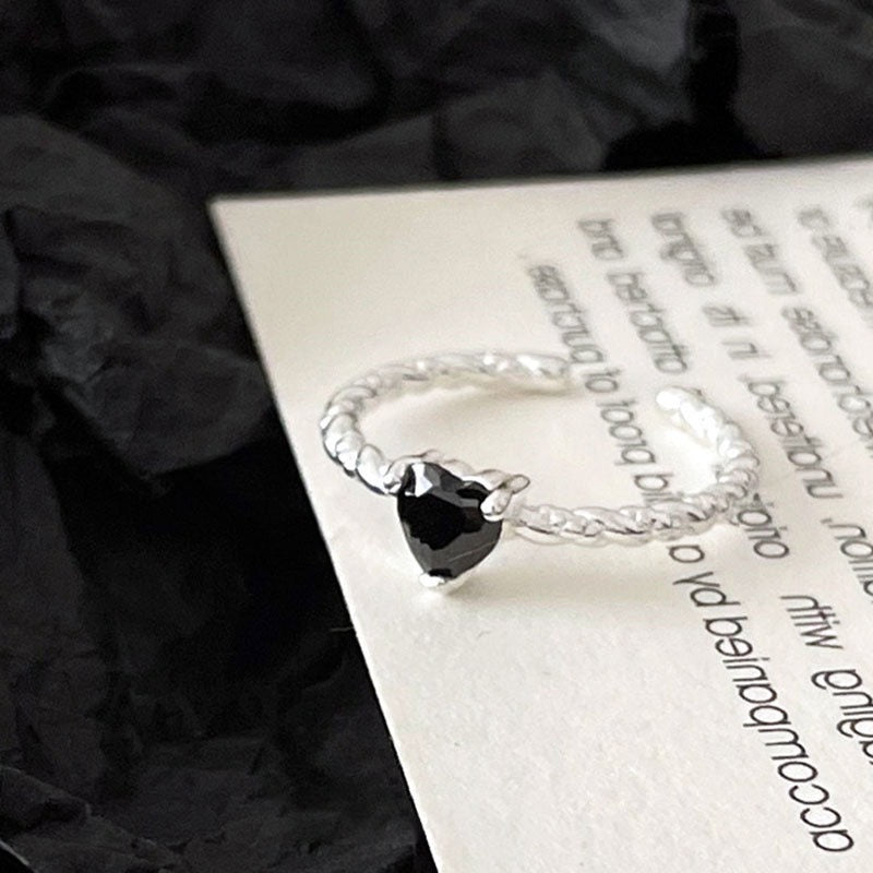 Zirconia Heart Ring