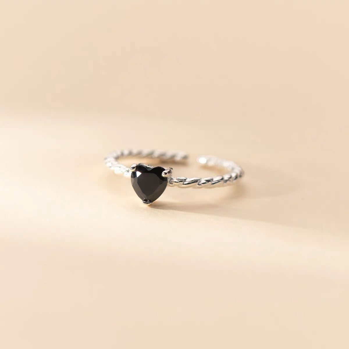 Zirconia Heart Ring